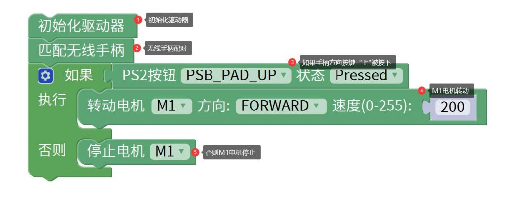 MotorShield驱动器Mixly图形化编程