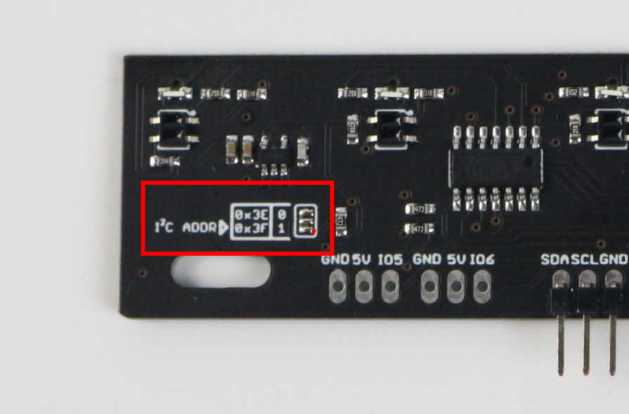 I2C五路巡线模块LineFollowerArray5s使用说明