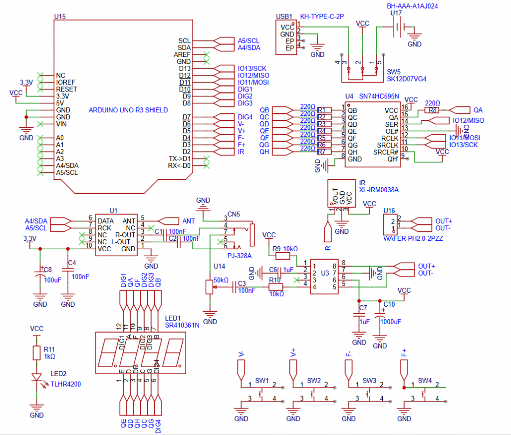 奇果派Arduino FM开源收音机学习套件
